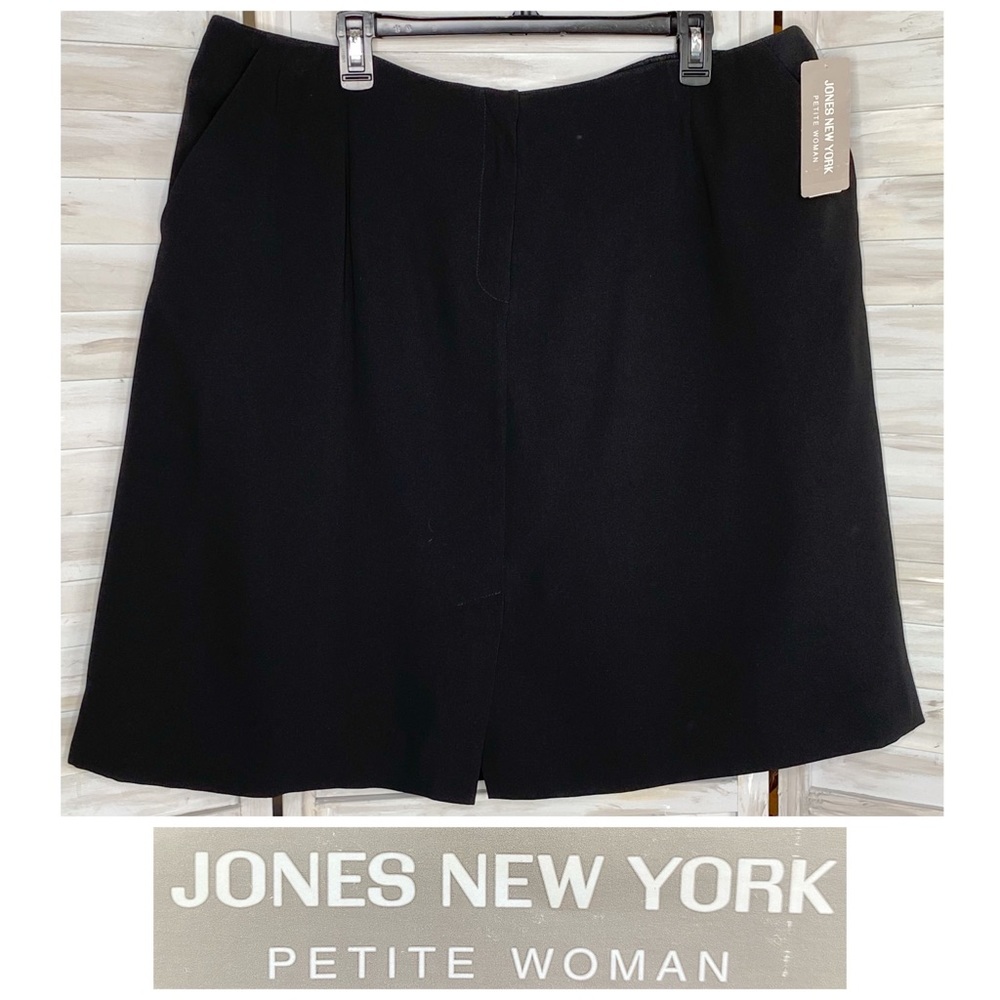 Jones New York black skirt 22PW PETITE wardrobe essential NWT